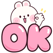 ต่ายจุ๊บจุ๊บ อิโมจิ