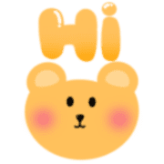 อิโมจิไลน์ Honey bear cute - emoji 4 u