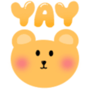 อิโมจิไลน์ Honey bear cute - emoji 4 u