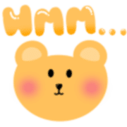 อิโมจิไลน์ Honey bear cute - emoji 4 u