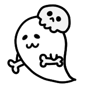 อิโมจิไลน์ Spooky ghost OBAKE chan