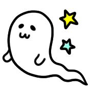 อิโมจิไลน์ Spooky ghost OBAKE chan