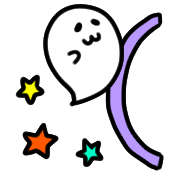 อิโมจิไลน์ Spooky ghost OBAKE chan