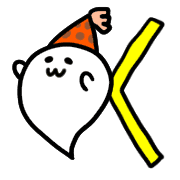 อิโมจิไลน์ Spooky ghost OBAKE chan