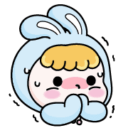 อิโมจิไลน์ Rosie the Hopping Bunny อิโมจิแอนิเมชัน2