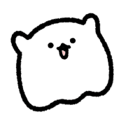 อิโมจิไลน์ cute ghost move emoji