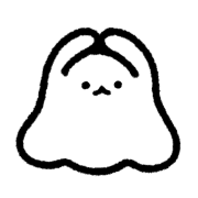 อิโมจิไลน์ cute ghost move emoji