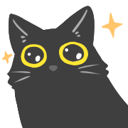 Black cat Shadow is moving