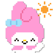 Sanrio characters อิโมจิ 8 bit ดุ๊กดิ๊ก