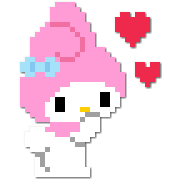 Sanrio characters อิโมจิ 8 bit ดุ๊กดิ๊ก รูปที่ 6