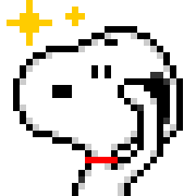 Snoopy อิโมจิดุ๊กดิ๊กพิกเซล