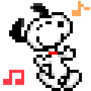 Snoopy อิโมจิดุ๊กดิ๊กพิกเซล