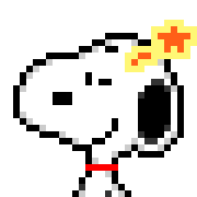 Snoopy อิโมจิดุ๊กดิ๊กพิกเซล รูปที่ 9