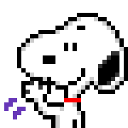 Snoopy อิโมจิดุ๊กดิ๊กพิกเซล รูปที่ 10