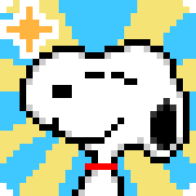 Snoopy อิโมจิดุ๊กดิ๊กพิกเซล รูปที่ 14