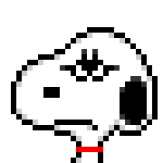 Snoopy อิโมจิดุ๊กดิ๊กพิกเซล รูปที่ 17