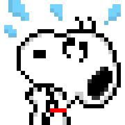 Snoopy อิโมจิดุ๊กดิ๊กพิกเซล รูปที่ 20