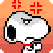 Snoopy อิโมจิดุ๊กดิ๊กพิกเซล รูปที่ 31