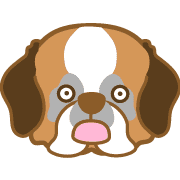 อิโมจิไลน์ dogEmoji(st,Bernard)1-toYvu-