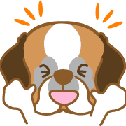 อิโมจิไลน์ dogEmoji(st,Bernard)1-toYvu-