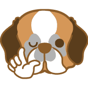 อิโมจิไลน์ dogEmoji(st,Bernard)1-toYvu-