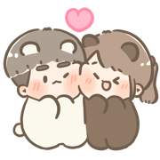 Chuchu & Bobo อิโมจิแอนิเมชัน กอดกันกลม รูปที่ 10