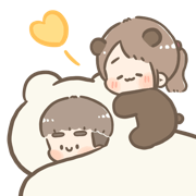 Chuchu & Bobo อิโมจิแอนิเมชัน กอดกันกลม รูปที่ 15