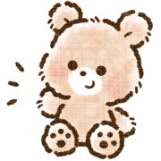 อิโมจิไลน์ Bear :) fluffy Emoji