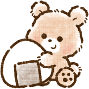 อิโมจิไลน์ Bear :) fluffy Emoji