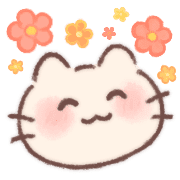 อิโมจิไลน์ Fluffy and cute and Cat Emoji 2