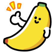 อิโมจิไลน์ Smiling Banana Animated Emoji