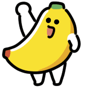 อิโมจิไลน์ Smiling Banana Animated Emoji