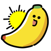 อิโมจิไลน์ Smiling Banana Animated Emoji