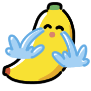 อิโมจิไลน์ Smiling Banana Animated Emoji