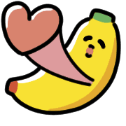 อิโมจิไลน์ Smiling Banana Animated Emoji