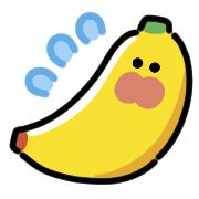 อิโมจิไลน์ Smiling Banana Animated Emoji