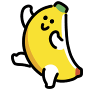 อิโมจิไลน์ Smiling Banana Animated Emoji