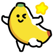 อิโมจิไลน์ Smiling Banana Animated Emoji