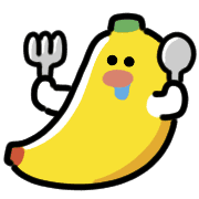 อิโมจิไลน์ Smiling Banana Animated Emoji