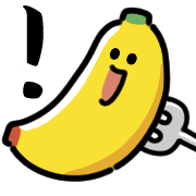 อิโมจิไลน์ Smiling Banana Animated Emoji