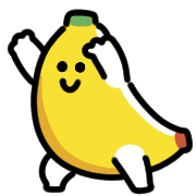 อิโมจิไลน์ Smiling Banana Animated Emoji