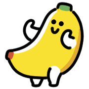 อิโมจิไลน์ Smiling Banana Animated Emoji