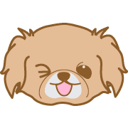 อิโมจิไลน์ Happydog-eve-Emoji -toYvu-