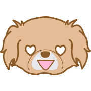 อิโมจิไลน์ Happydog-eve-Emoji -toYvu-