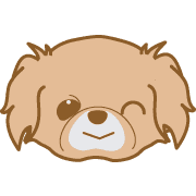 อิโมจิไลน์ Happydog-eve-Emoji -toYvu-