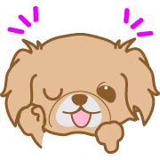 อิโมจิไลน์ Happydog-eve-Emoji -toYvu-