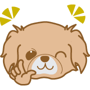 อิโมจิไลน์ Happydog-eve-Emoji -toYvu-