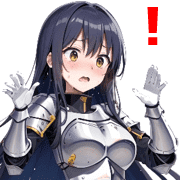 อิโมจิไลน์ Armor knight girls emoji