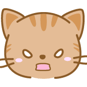 อิโมจิไลน์ CatEmoji(redtabby)-toYvu-