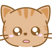 อิโมจิไลน์ CatEmoji(redtabby)-toYvu-